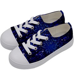 Star Universe Space Starry Sky Kids  Low Top Canvas Sneakers