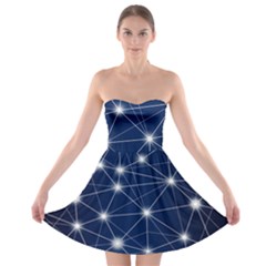 Network Technology Digital Strapless Bra Top Dress by HermanTelo