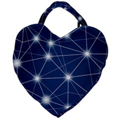 Network Technology Digital Giant Heart Shaped Tote