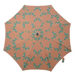 Turquoise Dragonfly Insect Paper Hook Handle Umbrellas (large) by Alisyart