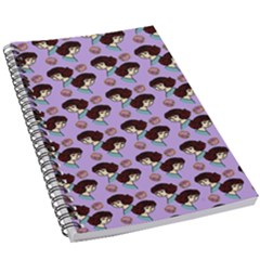 Redhead Girl Pattern Lilac 5 5  X 8 5  Notebook by snowwhitegirl