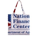 Logo of USDA National Finance Center Zipper Grocery Tote Bag