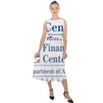 Logo of USDA National Finance Center Midi Tie-Back Chiffon Dress