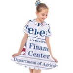 Logo of USDA National Finance Center Kids  Short Sleeve Shirt Dress