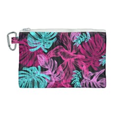 Leaves Canvas Cosmetic Bag (large) by Sobalvarro