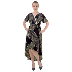 Jungle Front Wrap High Low Dress by Sobalvarro