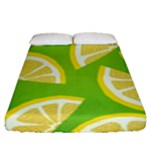 Lemon Fruit Healthy Fruits Food Fitted Sheet (Queen Size)