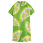 Lemon Fruit Healthy Fruits Food Kids  Boyleg Half Suit Swimwear