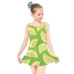 Lemon Fruit Healthy Fruits Food Kids  Skater Dress Swimsuit