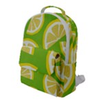 Lemon Fruit Healthy Fruits Food Flap Pocket Backpack (Large)