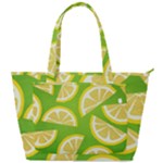 Lemon Fruit Healthy Fruits Food Back Pocket Shoulder Bag 
