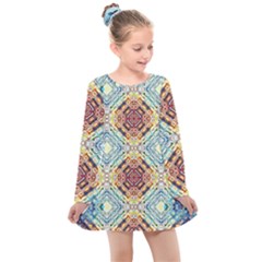 Pattern Kids  Long Sleeve Dress by Sobalvarro