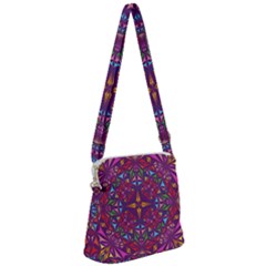 Kaleidoscope  Zipper Messenger Bag by Sobalvarro