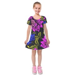Botany  Kids  Short Sleeve Velvet Dress by Sobalvarro
