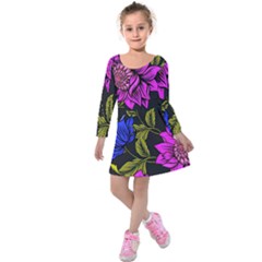 Botany  Kids  Long Sleeve Velvet Dress by Sobalvarro