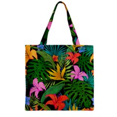 Tropical Greens Grocery Tote Bag by Sobalvarro