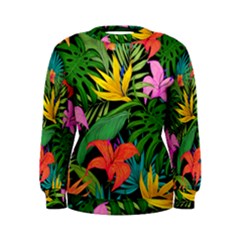 Tropical Greens Women s Sweatshirt by Sobalvarro