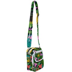 Tropical Greens Shoulder Strap Belt Bag by Sobalvarro