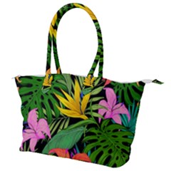 Tropical Greens Canvas Shoulder Bag by Sobalvarro