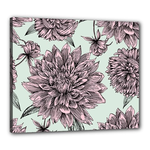Flowers Canvas 24  X 20  (stretched) by Sobalvarro
