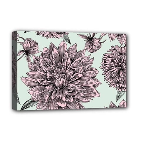 Flowers Deluxe Canvas 18  X 12  (stretched) by Sobalvarro