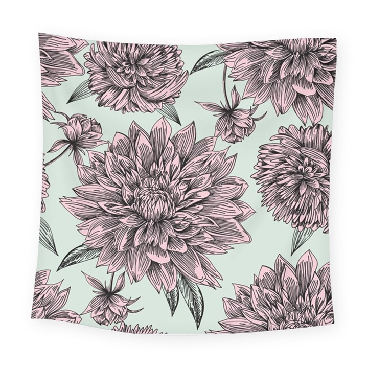 Flowers Square Tapestry (Large)