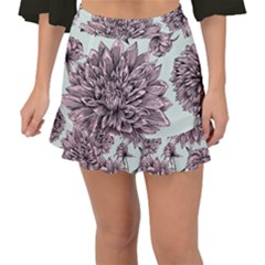 Flowers Fishtail Mini Chiffon Skirt by Sobalvarro