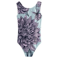 Flowers Kids  Cut-out Back One Piece Swimsuit by Sobalvarro