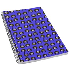 Retro Girl Daisy Chain Pattern Blue 5 5  X 8 5  Notebook by snowwhitegirl