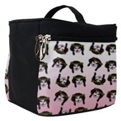 Retro Girl Daisy Chain Pattern Make Up Travel Bag (small) by snowwhitegirl