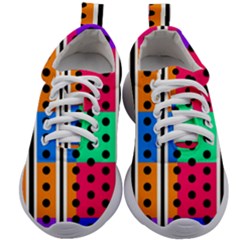 Polka Dots Two Times 5 Black Kids Athletic Shoes by impacteesstreetwearten