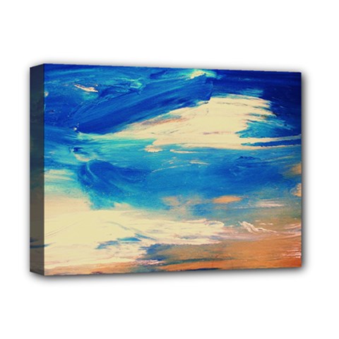 Skydiving 1 1 Deluxe Canvas 16  X 12  (stretched)  by bestdesignintheworld