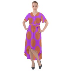 Polka Dots Two Times 7 Front Wrap High Low Dress by impacteesstreetwearten