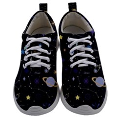 Starry Night  Space Constellations  Stars  Galaxy  Universe Graphic  Illustration Mens Athletic Shoes by Vaneshart