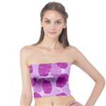 Exotic Tropical Leafs Watercolor Pattern Tube Top