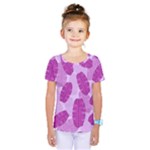 Exotic Tropical Leafs Watercolor Pattern Kids  One Piece Tee