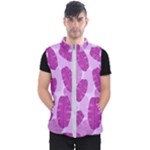 Exotic Tropical Leafs Watercolor Pattern Men s Puffer Vest