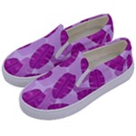 Exotic Tropical Leafs Watercolor Pattern Kids  Canvas Slip Ons