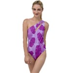 Exotic Tropical Leafs Watercolor Pattern To One Side Swimsuit