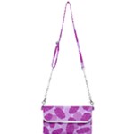 Exotic Tropical Leafs Watercolor Pattern Mini Crossbody Handbag
