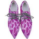 Exotic Tropical Leafs Watercolor Pattern Women s Pointed Oxford Shoes