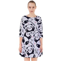 Panda Pattern Smock Dress by Vaneshart