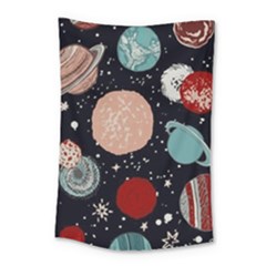 Space Galaxy Pattern Small Tapestry by Vaneshart