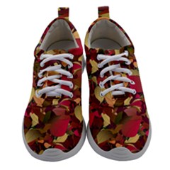 Floral Pattern Design Women Athletic Shoes by Vaneshart