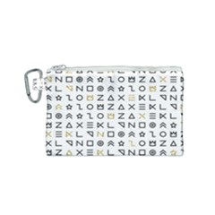 Memphis Seamless Patterns Canvas Cosmetic Bag (small) by Vaneshart