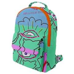 Designed By Revolution Child  u G L Y  Flap Pocket Backpack (small) by designedbyrevolutionchild