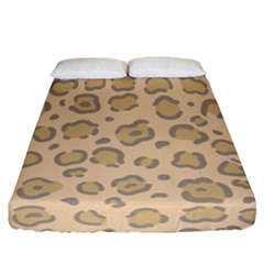 Leopard Print Fitted Sheet (california King Size) by Sobalvarro