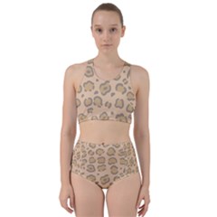 Leopard Print Racer Back Bikini Set by Sobalvarro
