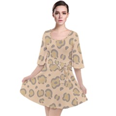 Leopard Print Velour Kimono Dress by Sobalvarro