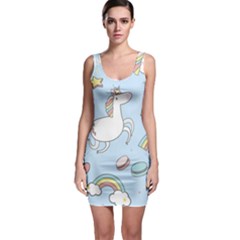 Unicorn Seamless Pattern Background Vector Bodycon Dress by Sobalvarro
